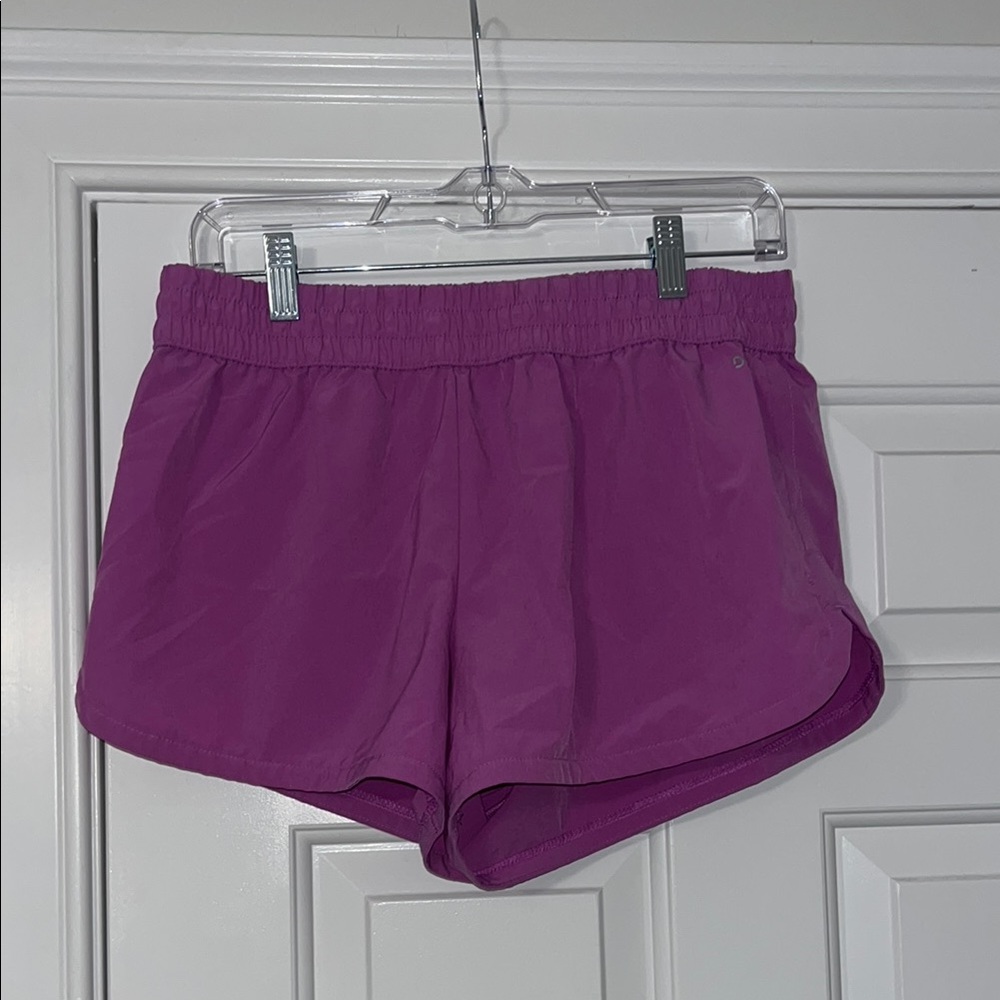 DSG Purple Athletic Shorts Lightweight Elastic Waist